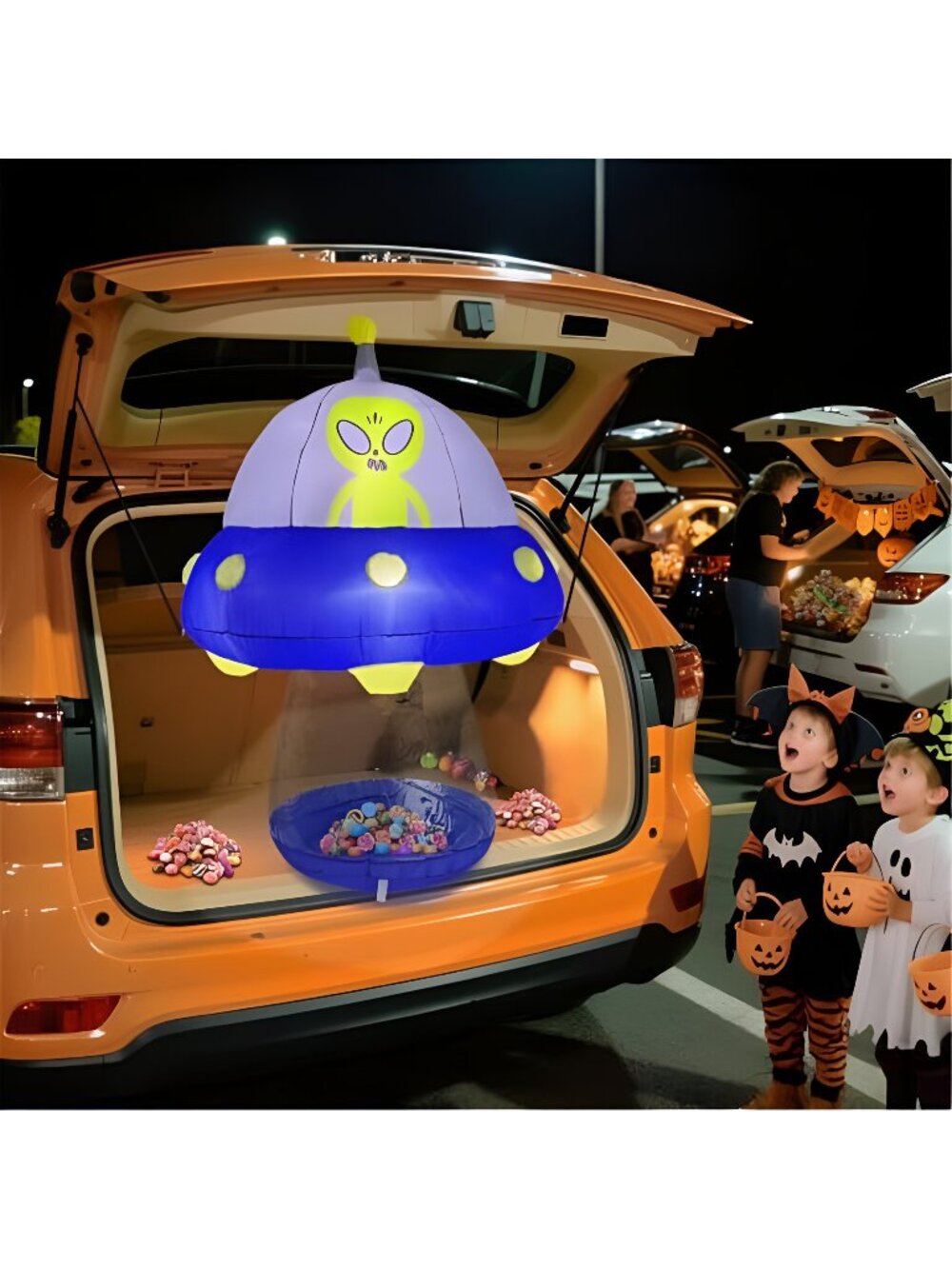 2025 Halloween Trunk or Treat Car Decorations, Alien-Themed Halloween Car
